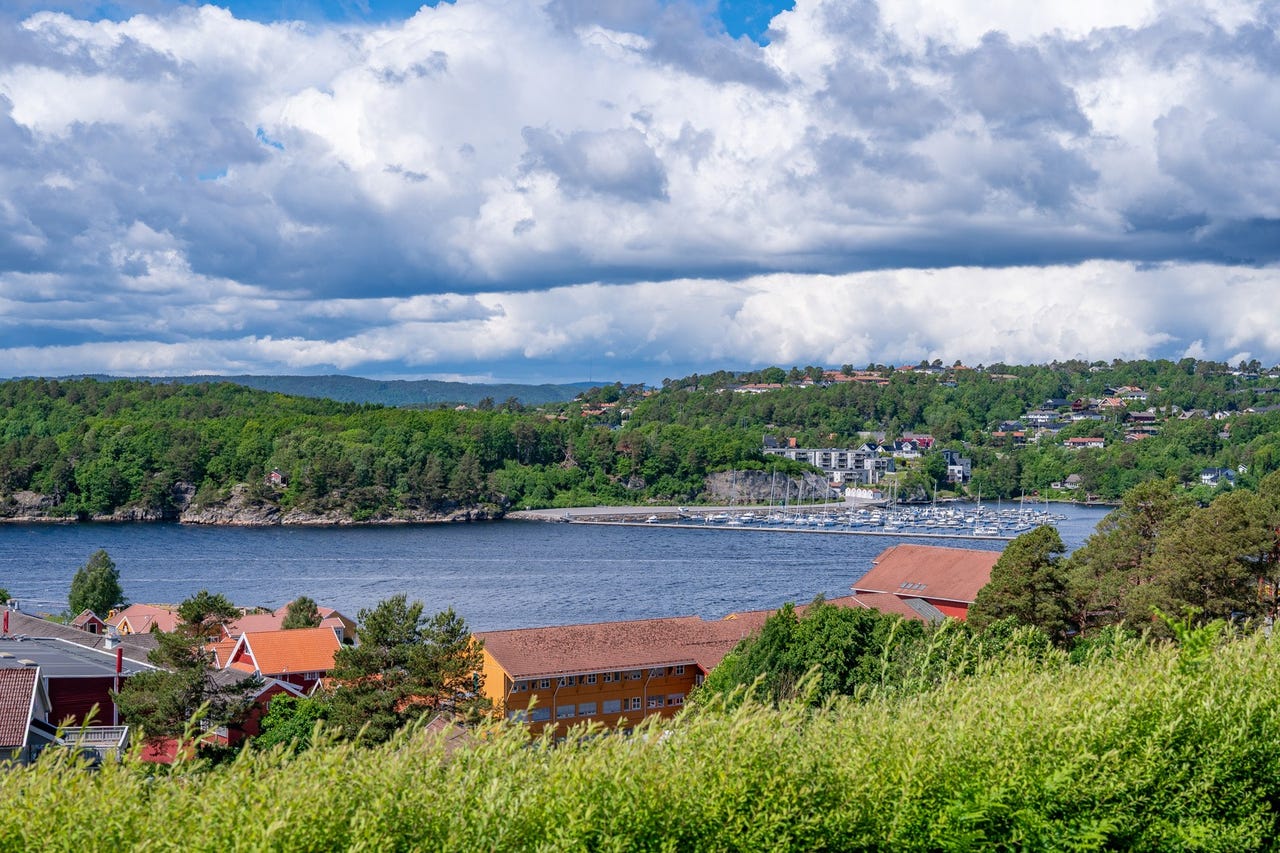 Nydelig sjøutsikt fra boligen