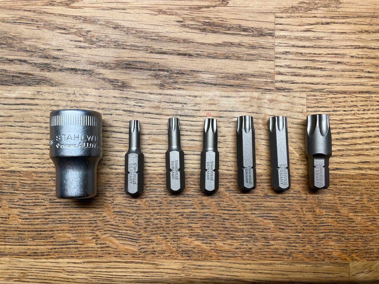 Stahlwille Bitsholder nr. 543 1/2 m/Torx bits komplett sett | FINN-torget