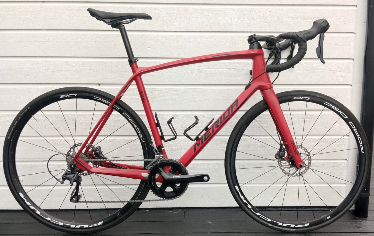 Meget pen karbon racer: Merida Ride 5000 DISC Shimano Ultegra. Str. 56 ...