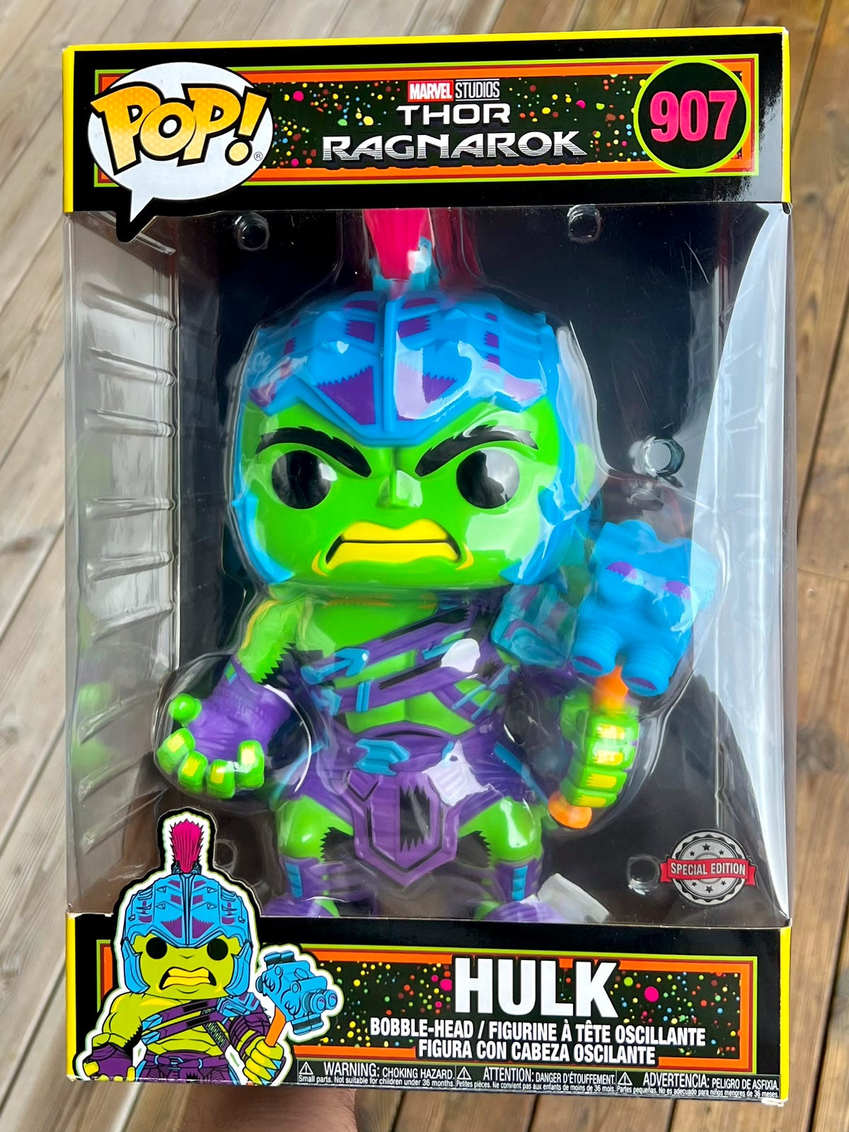 Funko Pop Blacklight Marvel 907 Hulk Ragnarok main image 0