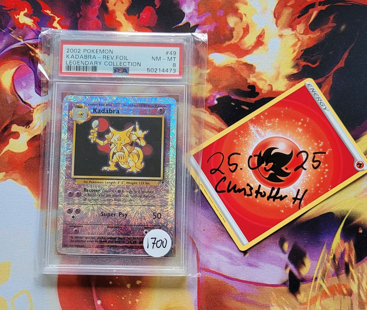 PSA 8 Kadabra Legendary Collection FINN torget