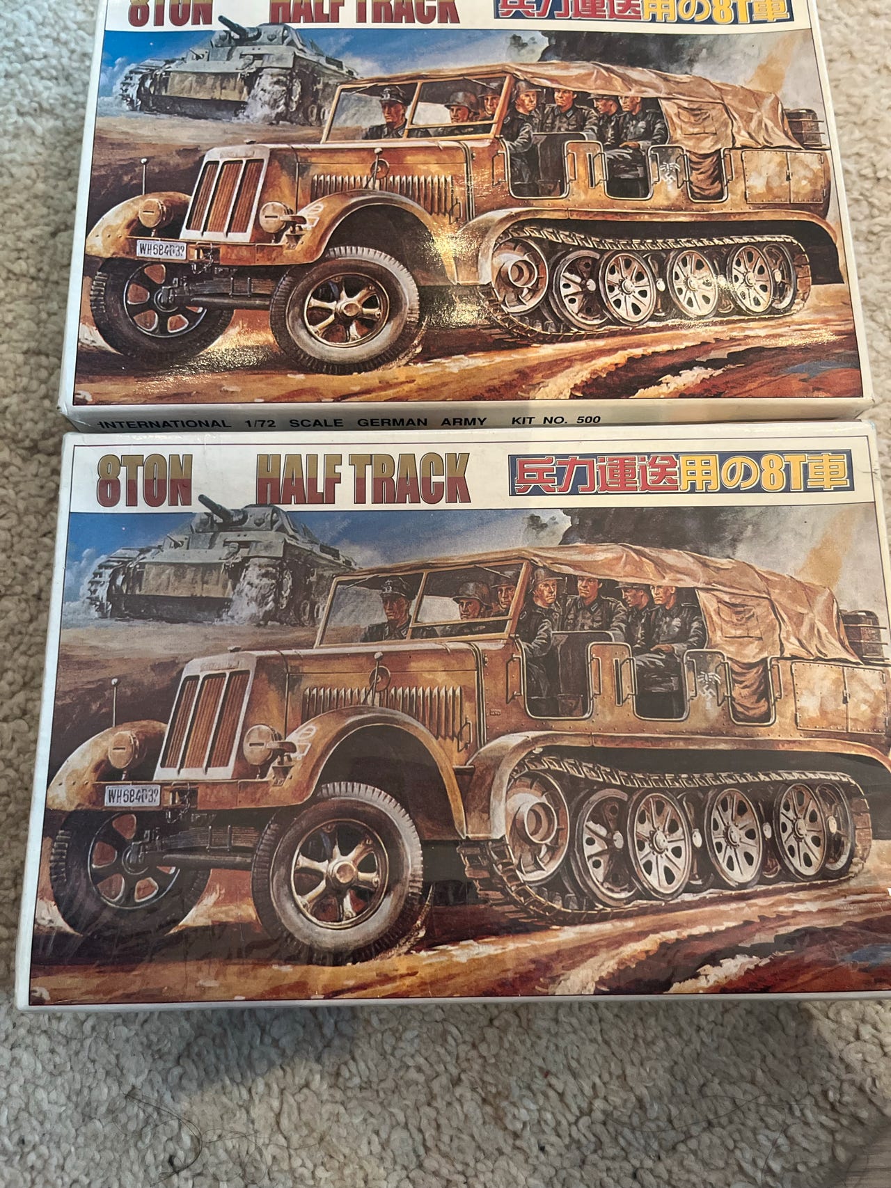 Hasegawa 1/72 Scale 8 Ton Half Track 37mm AA Military Model Kit (31118) - View #13
