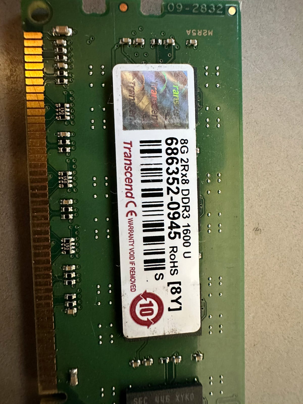 Ddr3 Ram Transcend 4g 2rx8 Ddr3 1600 U TRANSCEND Memory 4GB DDR3