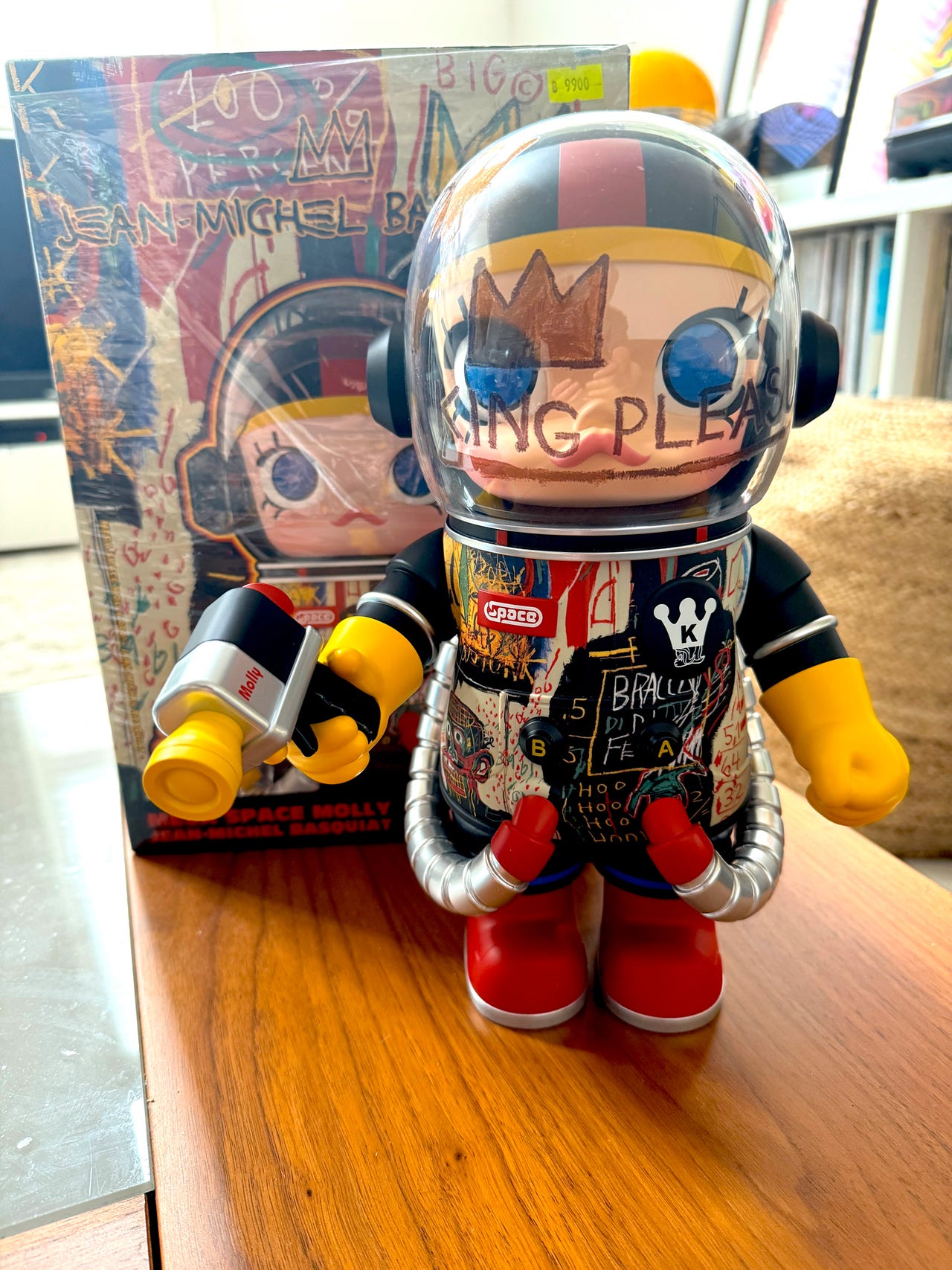 POP MART SPACE MOLLY バスキア BASQUIAT 400% POPMART MEGA SPACE 100% Anniversary Series Jean-Michel