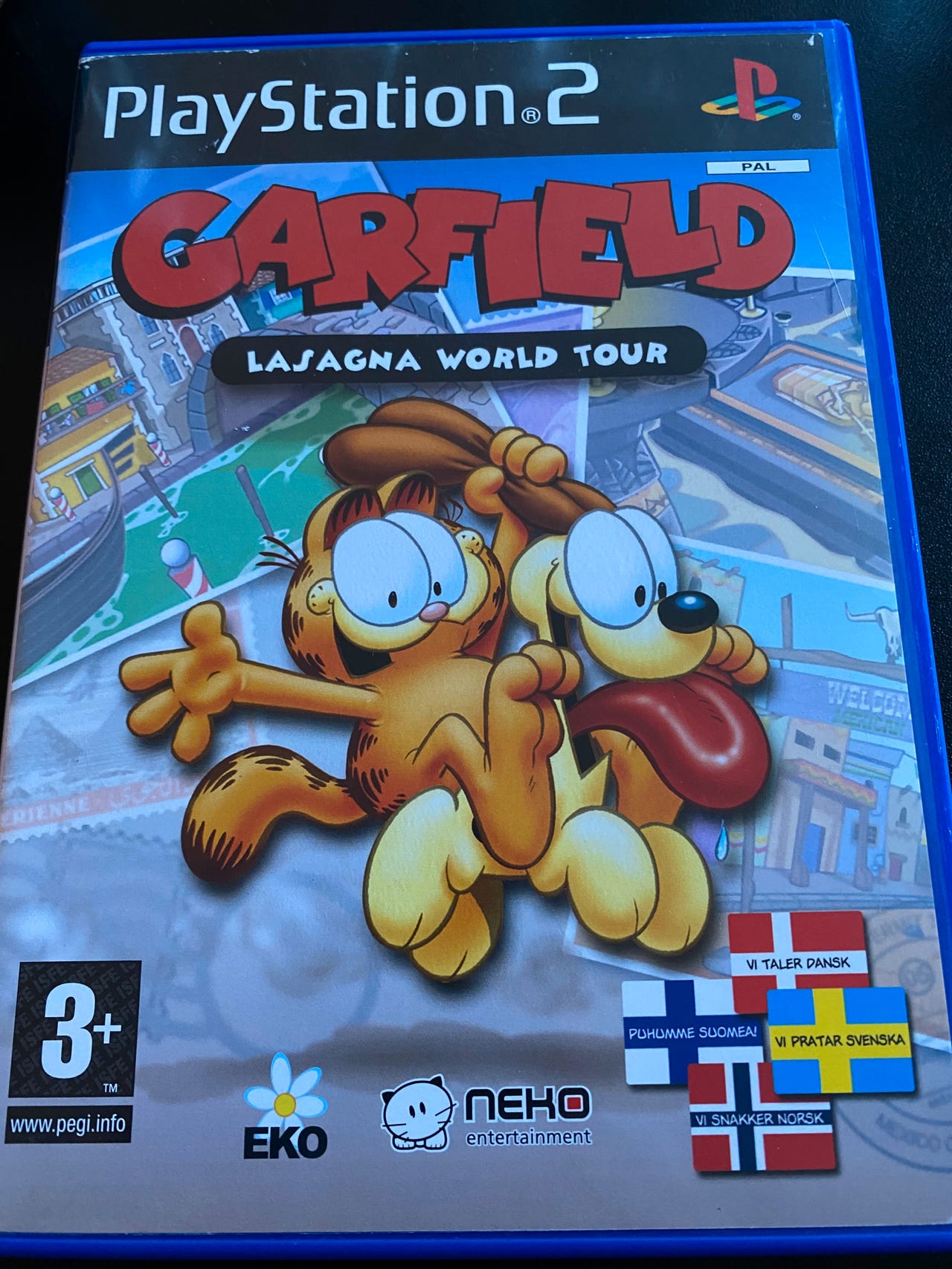 Garfield Lasagna World Tour PlayStation 2 PAL - Prix - Photo - Présentation
