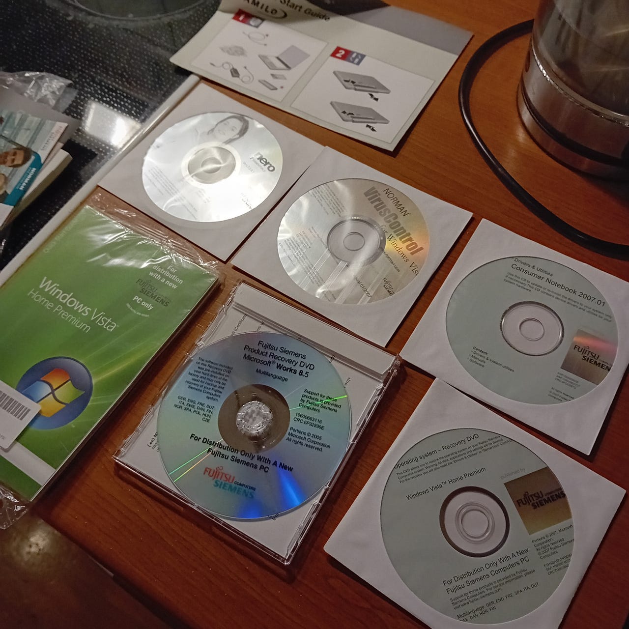 Windows vista home premium/Fujitsu siemens software uåpnet