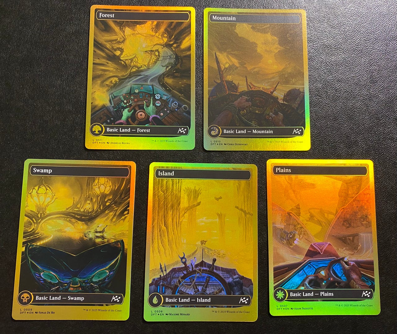 First place foil basic lands Magic the gathering samlekort | FINN-torget