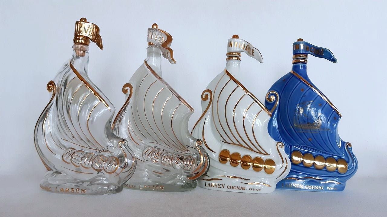 Larsen Viking Ship Cognac Decanter | FINN-torget