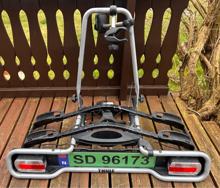 thule-dobbelt-sykkelstativ-til-bil-euroride-940-finn-torget
