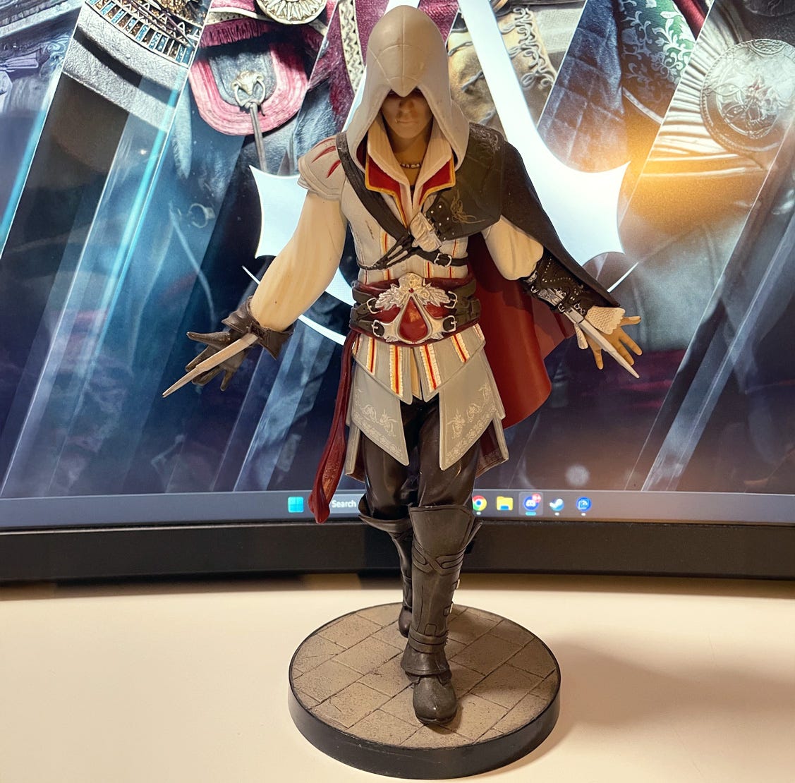ASSASSIN'S CREED II - EZIO DELUXE EDITION - statuette résine 1/5 43 cm, attakus, attc175 – La Marque Zone