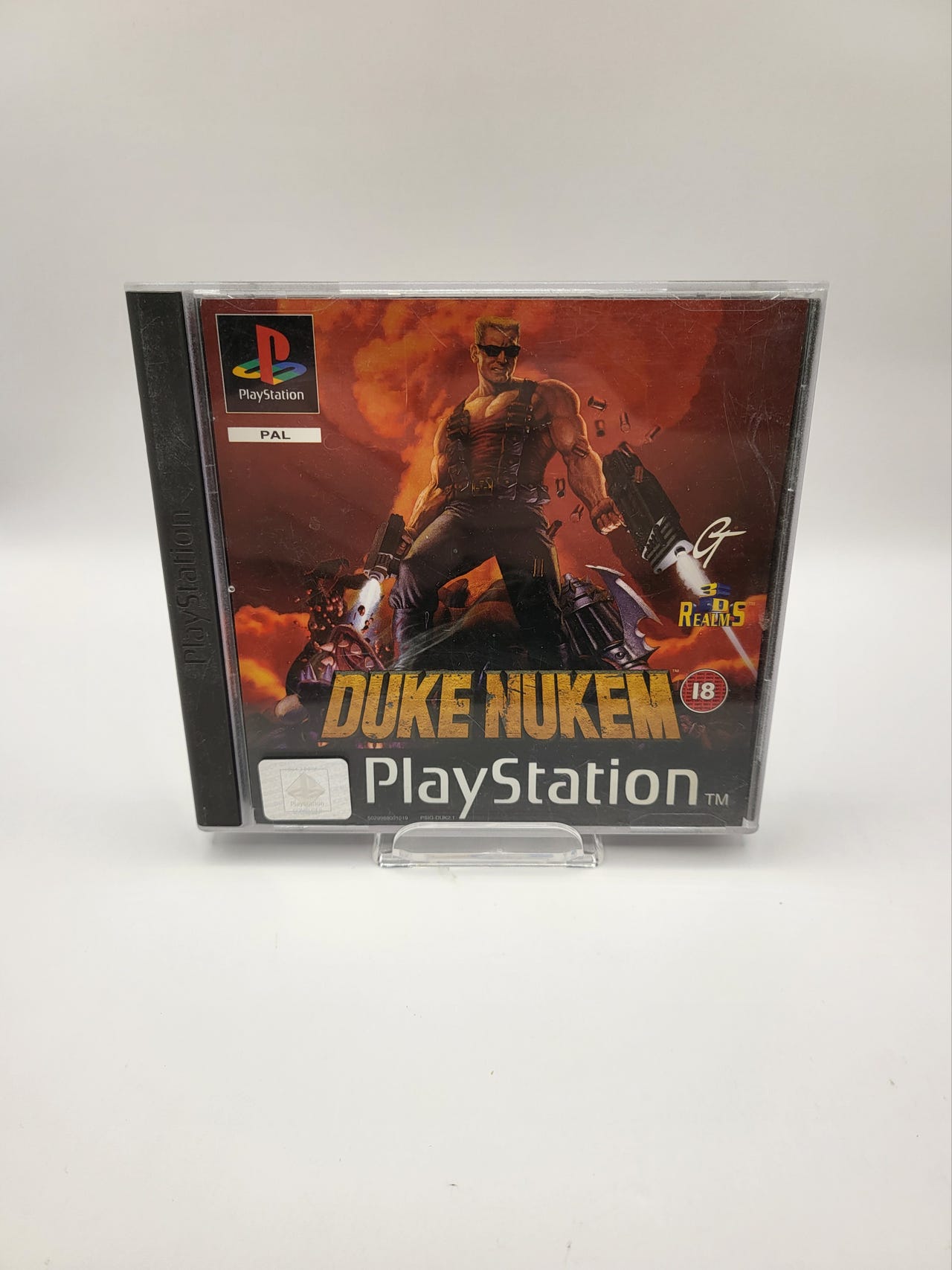 Duke Nukem PS1 - Sous Blister D'origine - UKG Graded 80 Near Mint - PAL - Ultra Rare