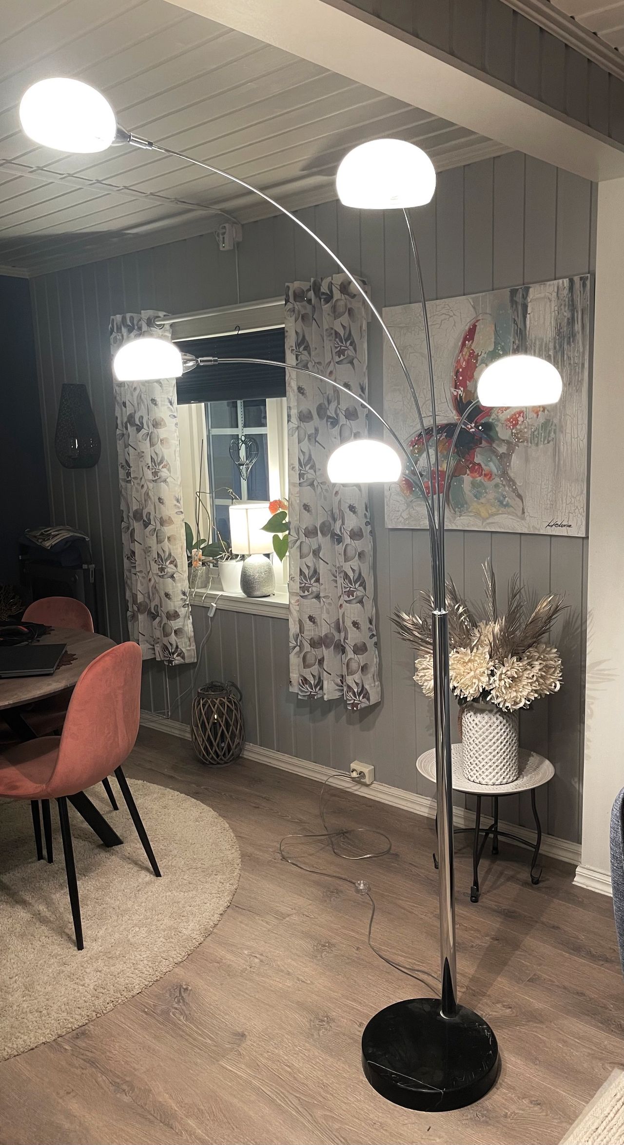 Stå lampe med 5 armer | FINN-torget