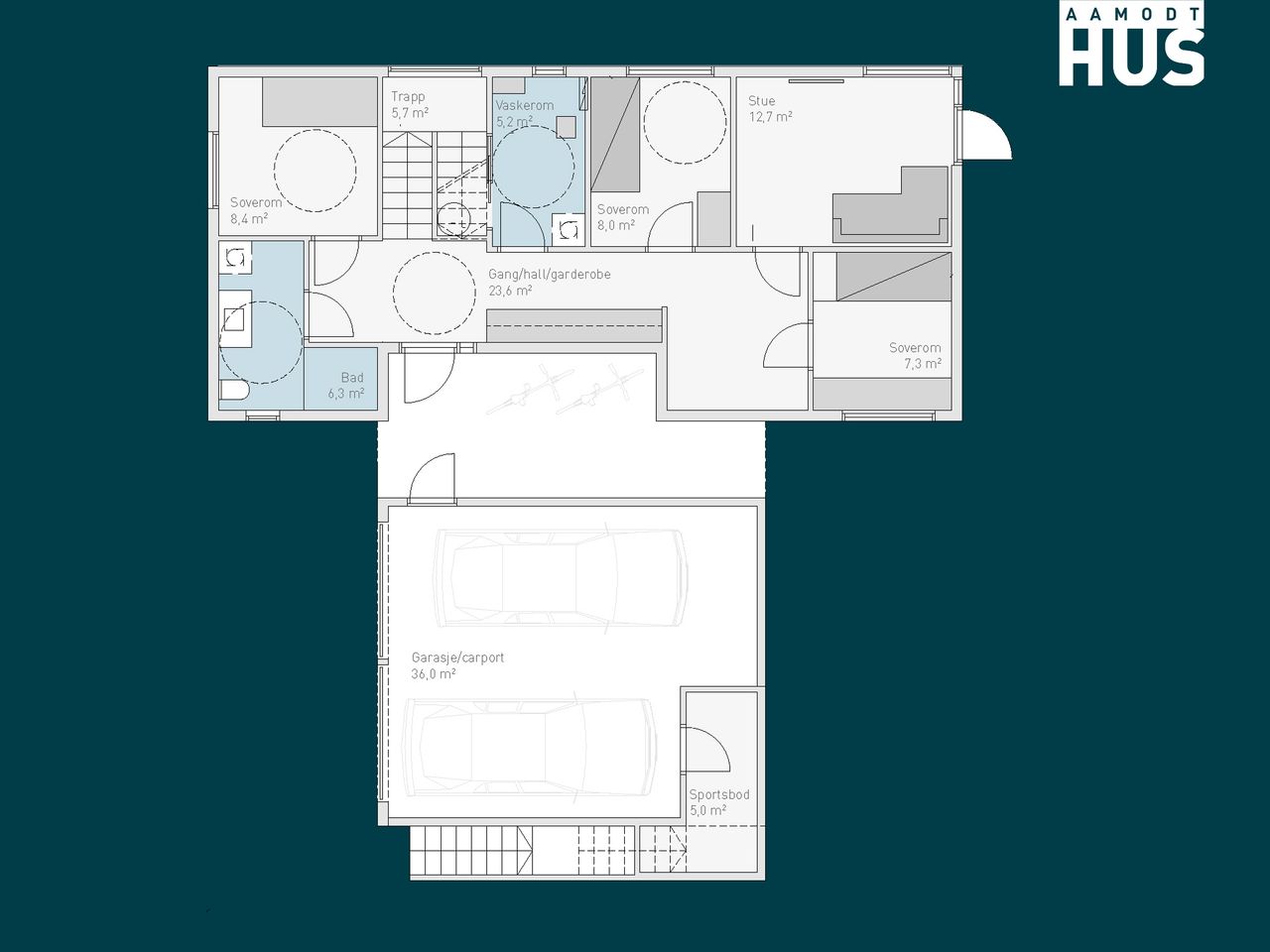 Image #4 Søgne/ Åros - Moderne og innholdsrik enebolig med mulighet for praktikantdel. På toppen - Utsikt - Mye sol