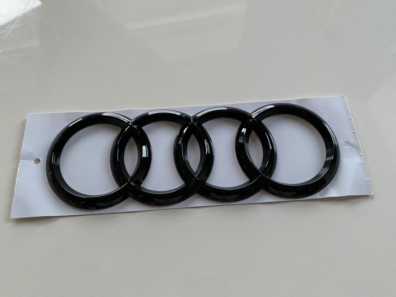 LOGO POSTERIORE AUDI Nero Lucido 192mm, A1 A3 A4 A5 Q3 TT, STEMMA - Foto 8