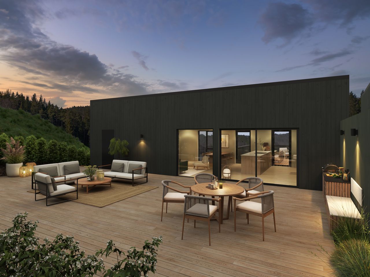 Image #1 Sommerro på Drangsvann - Arkitekttegnede eneboliger med carport og 2 store terrasser