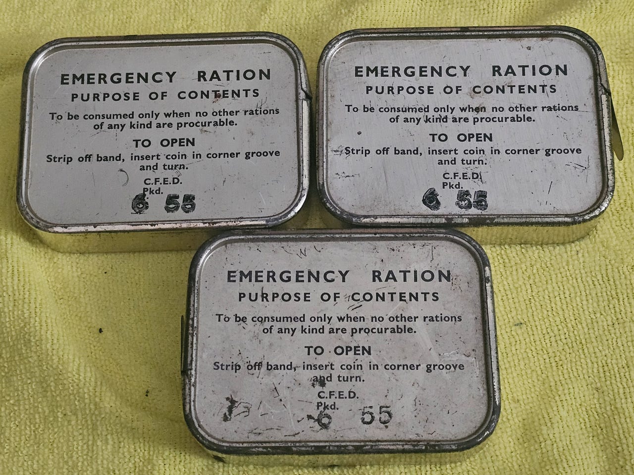 Excellent Original Unopened British Military Emergency Rations | FINN ...