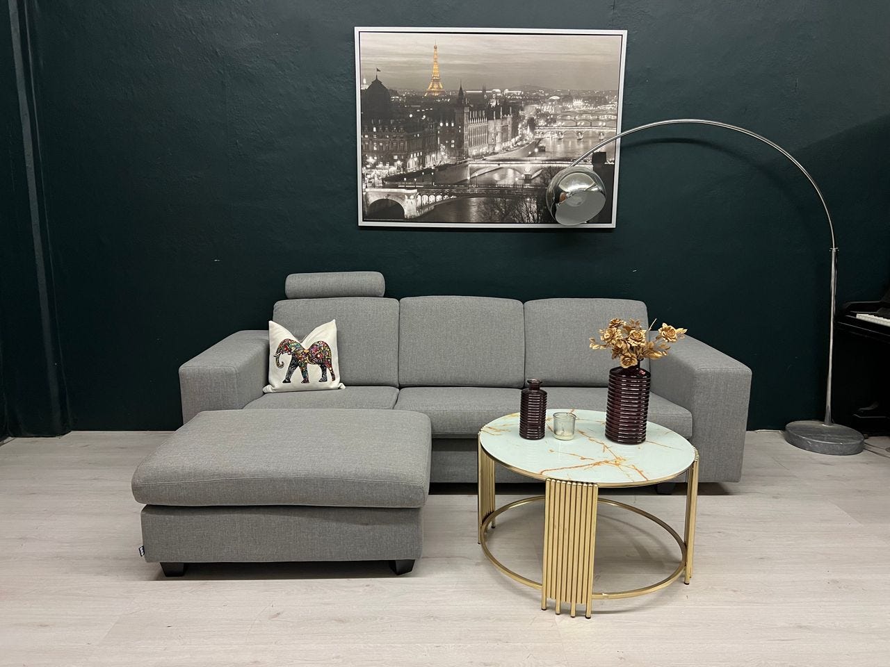 SITS 3 seter design sofa med pall fra Bohus - tree seat couch | FINN-torget