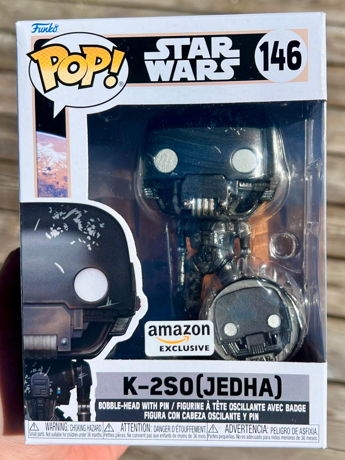 FunkoPop！146 K-2SO Funko POP! - Star Wars: K-2SO (Jedha) inkl. Pin #146 – Matraws