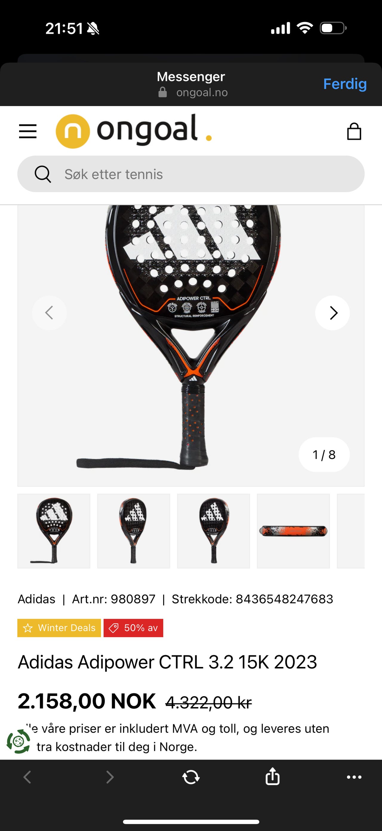 Adidas Adipower CTRL 3.2 15K 2023 | FINN-torget