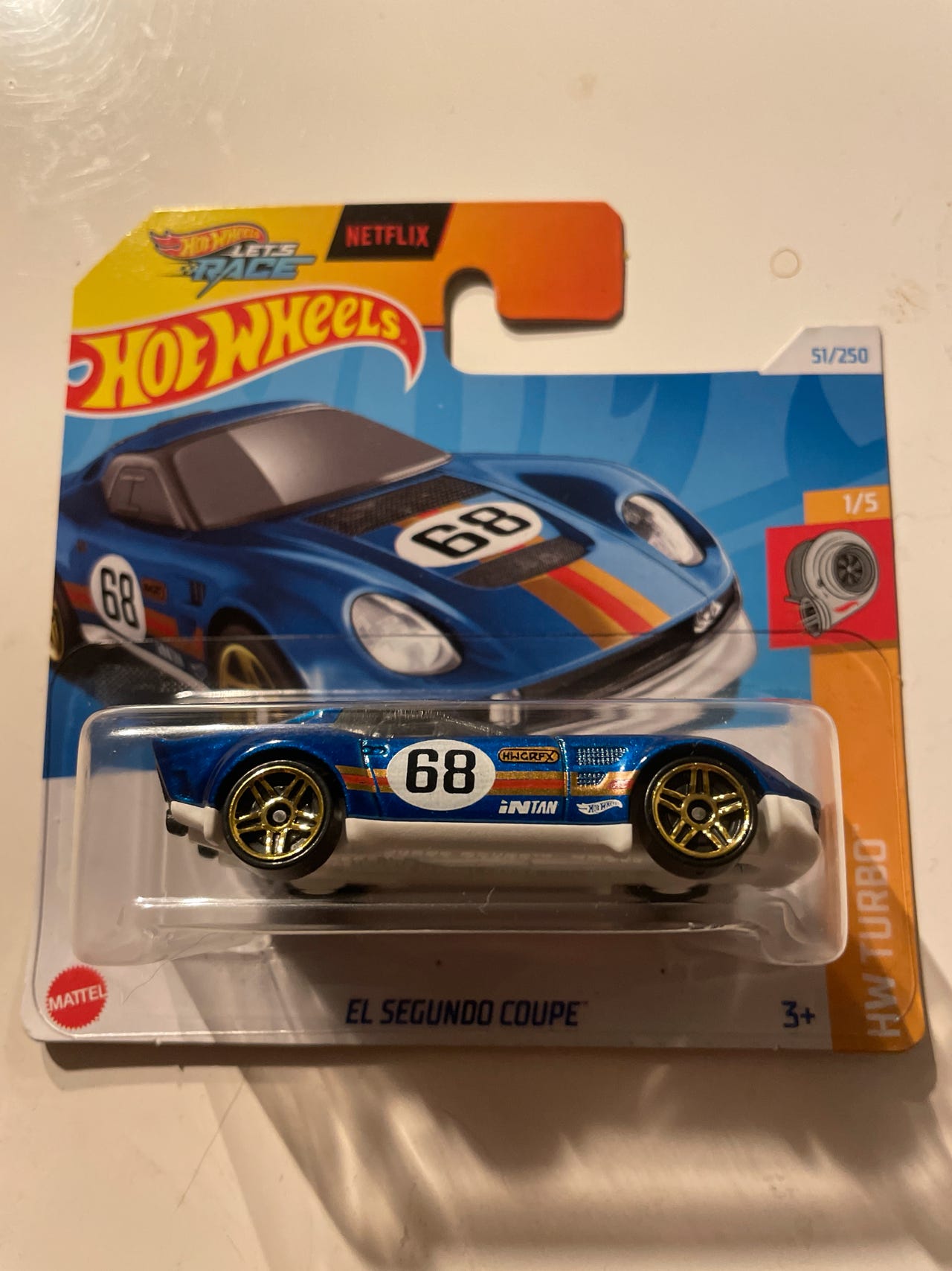 Hot Wheels - EL Segundo Coupe - HW Turbo Serie 1/5, Short Card, Mattel 2024