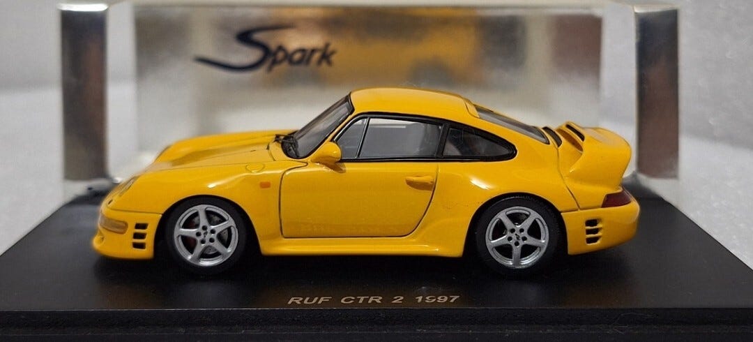 1/43スパーク RUF CTR 2 1997 1/43 SPARK RUF CTR2 Sport 1996 KBS030 白