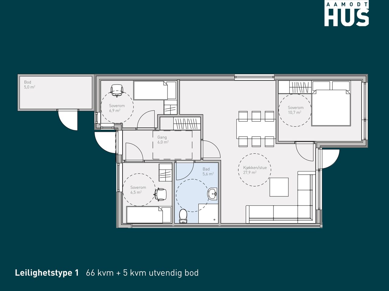 Image #3 Søgne/Langenes - Nye 3 og 4 roms selveierleiligheter med parkering