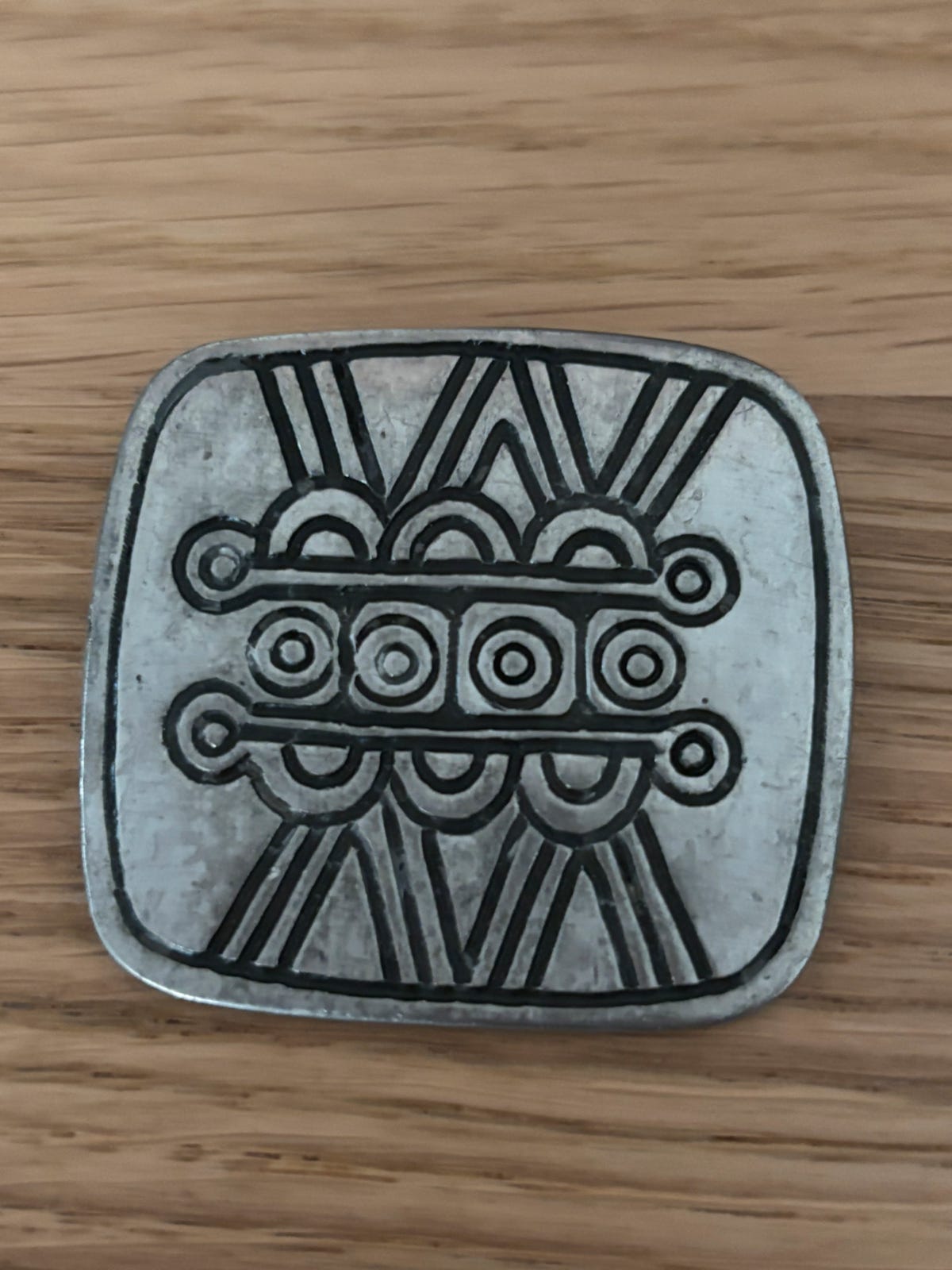 Broche Vintage En Bronze Signée Sverre Høvre Johnsen & Eivind Hillestad - Années 80 - Bijou De Collection
