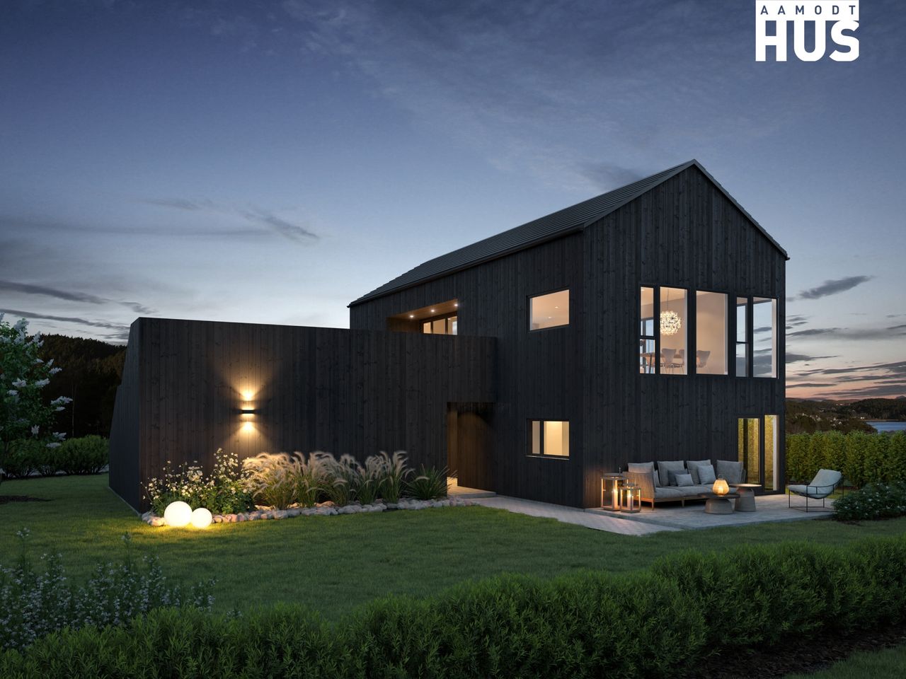 Image #0 Søgne/ Åros - Moderne og innholdsrik enebolig med mulighet for praktikantdel. På toppen - Utsikt - Mye sol