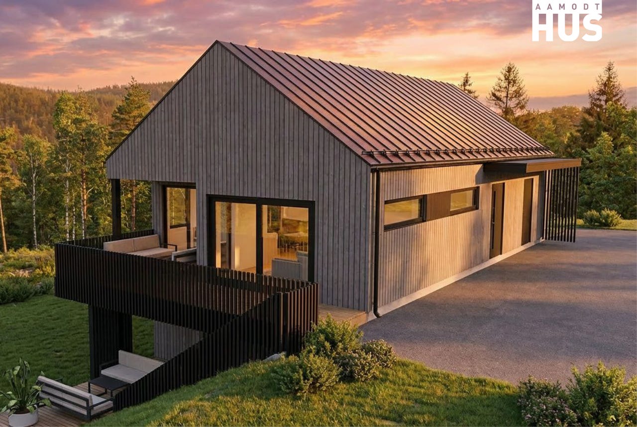 Image #5 Hellemyr - Innholdsrik enebolig med utleiedel på endetomt mot natur. Solceller på tak.
