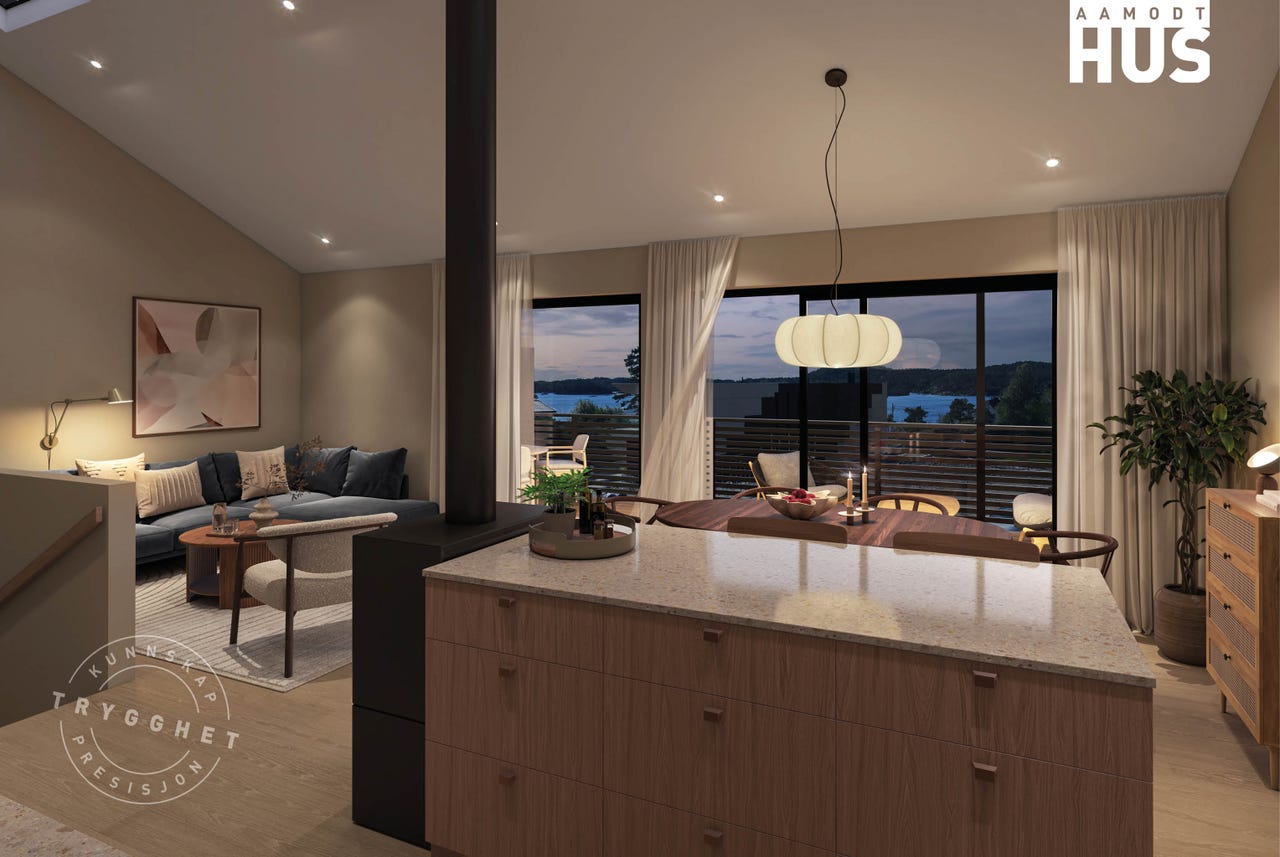 Image #2 Søgne/Langenes - 1 SOLGT - 3 rekkeboliger med solrik beliggenhet. Nær sjø, skole, barnehage og butikk.