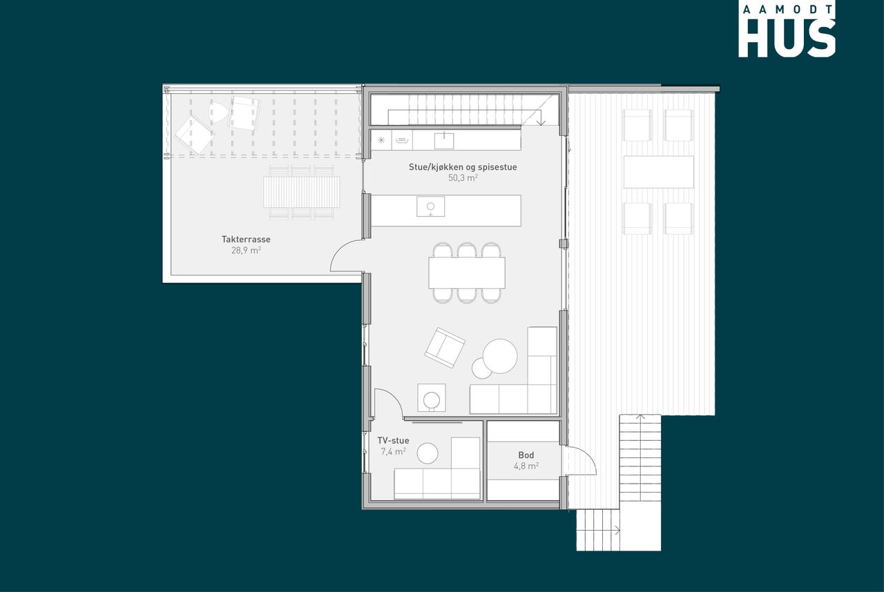 Image #4 Randesund I Drangsvann I Sommerro - KUN 1 IGJEN - Arkitekttegnede eneboliger med carport og 2 store terrasser