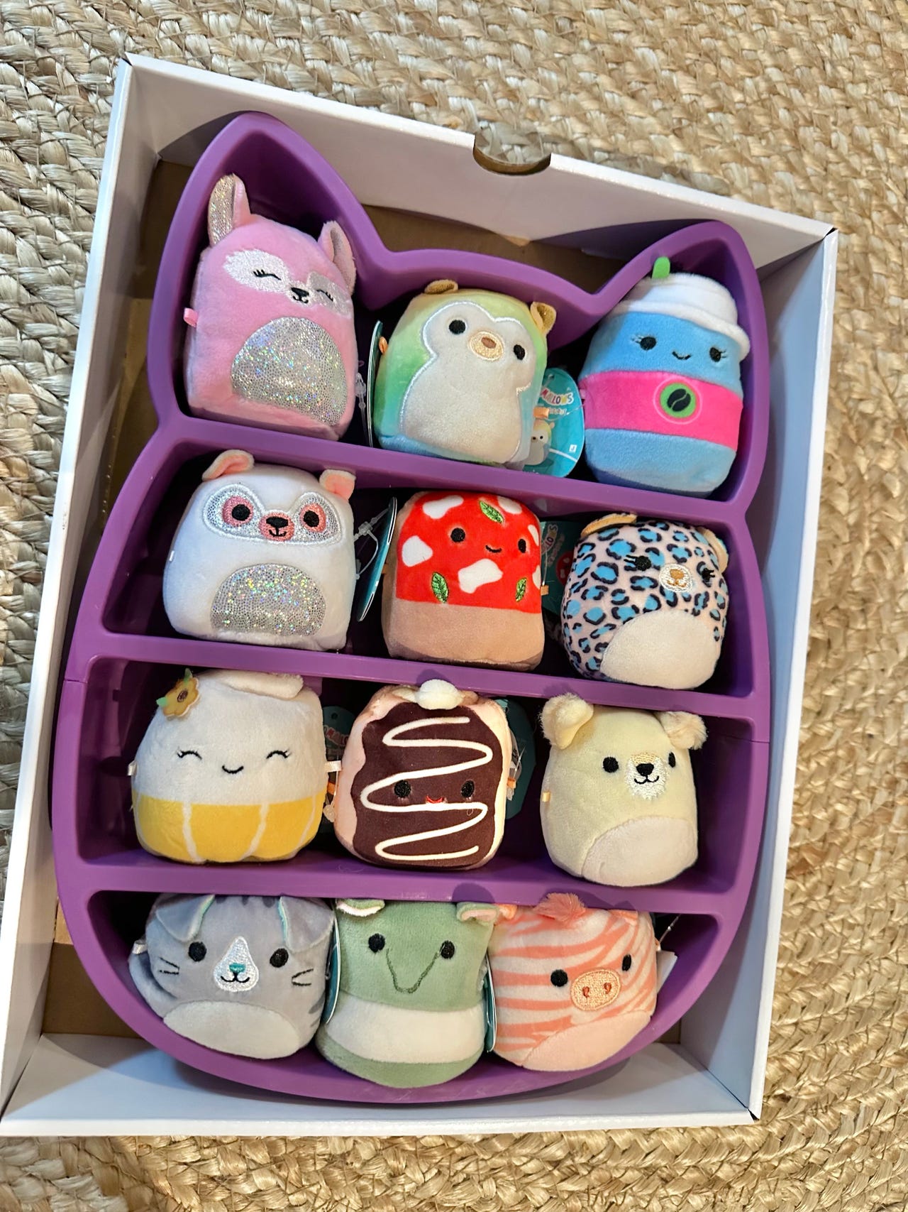 Squishmallows Micromallows 4’lü Peluş Seti 6 cm - Süt Melly’Li Set Toyzz Shop