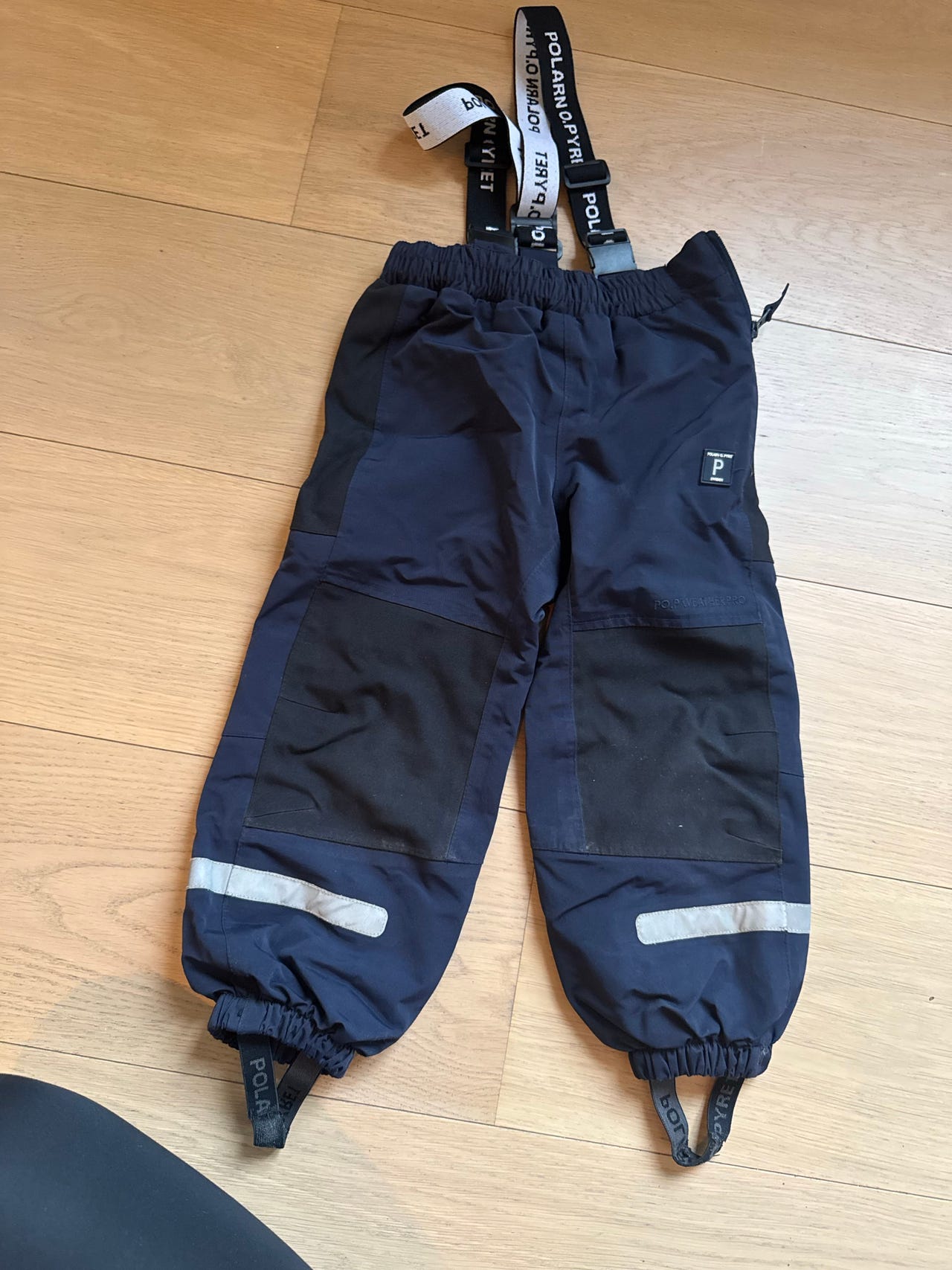 Polarn O. Pyret P.O.P Weather Pro skallbukse Blå Størrelse 104 Unisex ...