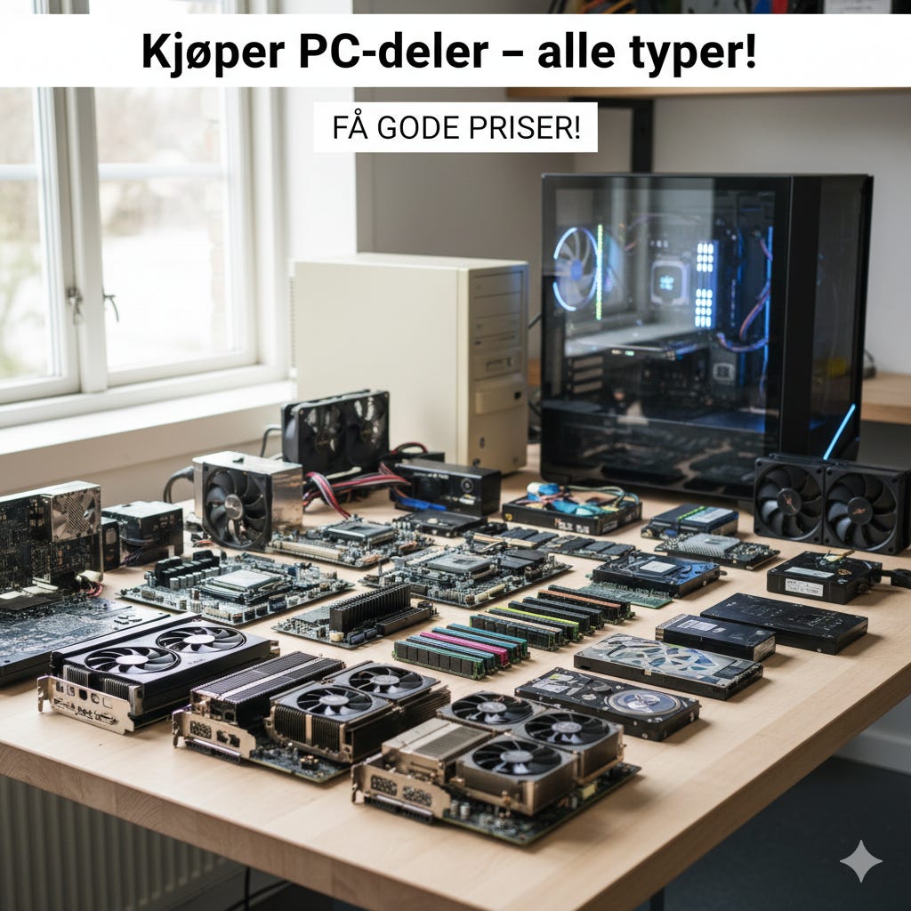 Kjøper PC-deler – alle typer! | FINN-torget