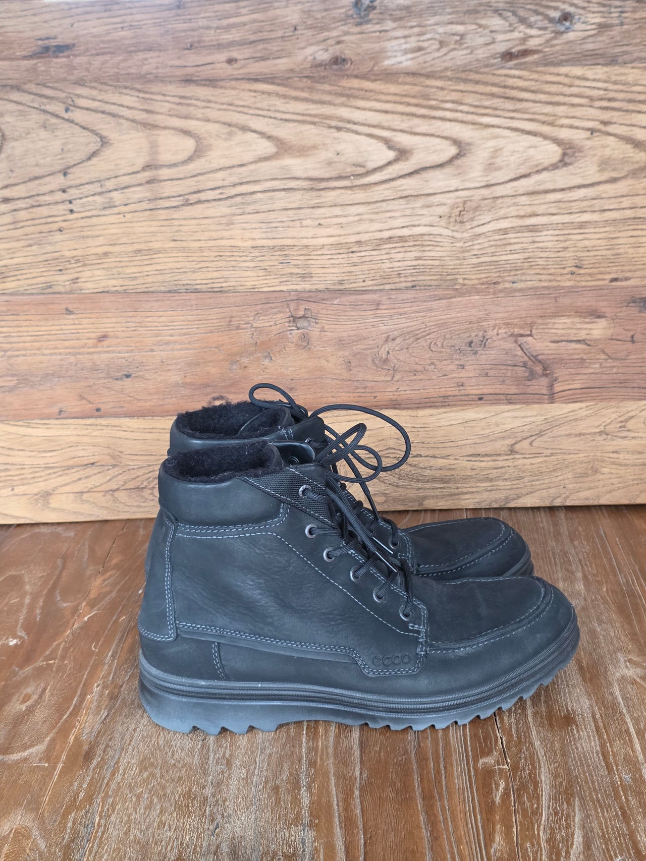 ECCO Darren Vinterstøvler Sort Mid Cut Boot Størrelse 43 FINN-torget