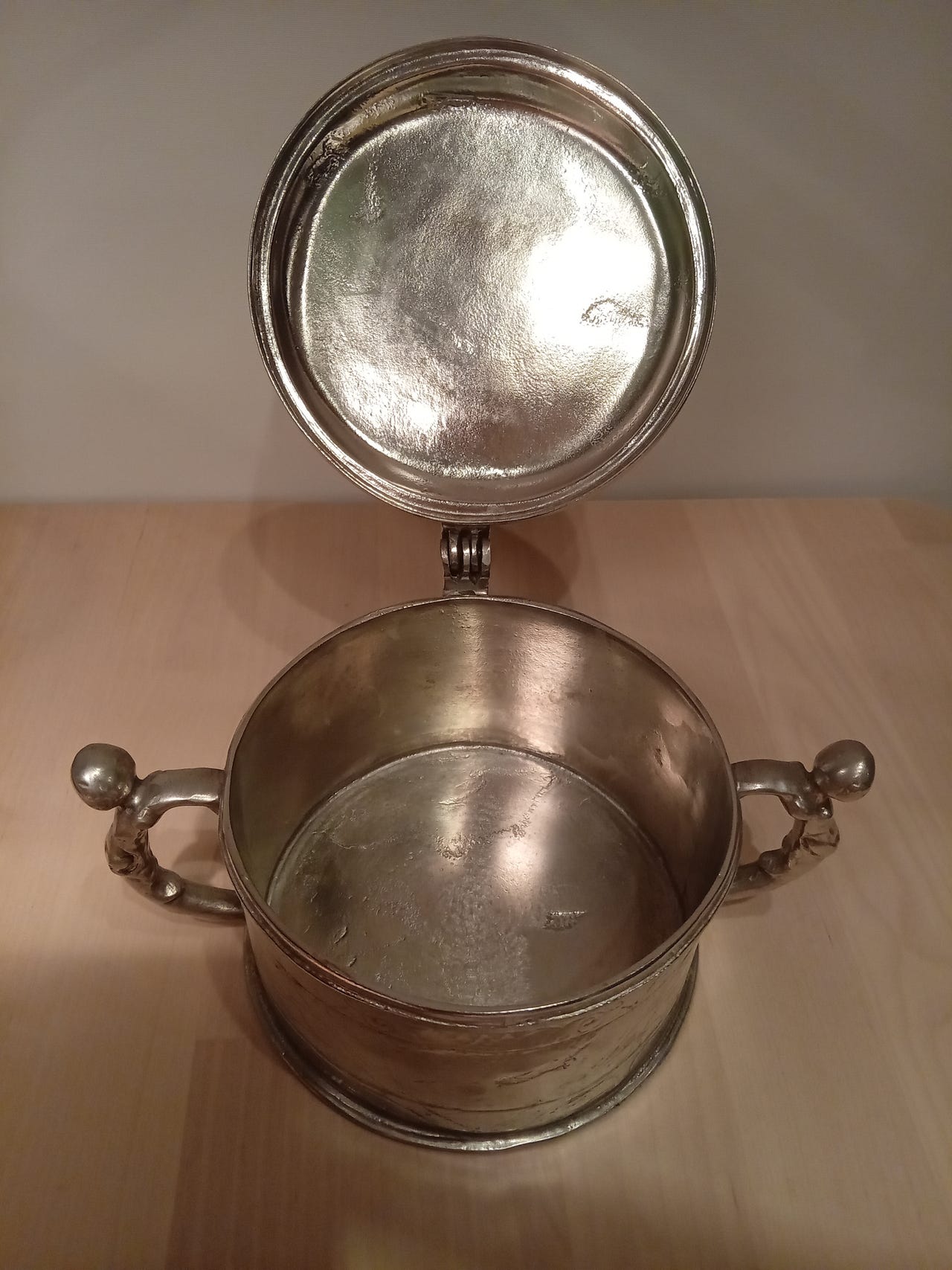 ASKVOLL BRUG STØPT TINN made in Norway Vintage Askvoll Brug Støpt Tin Cast Pewter Extra Large Spoon