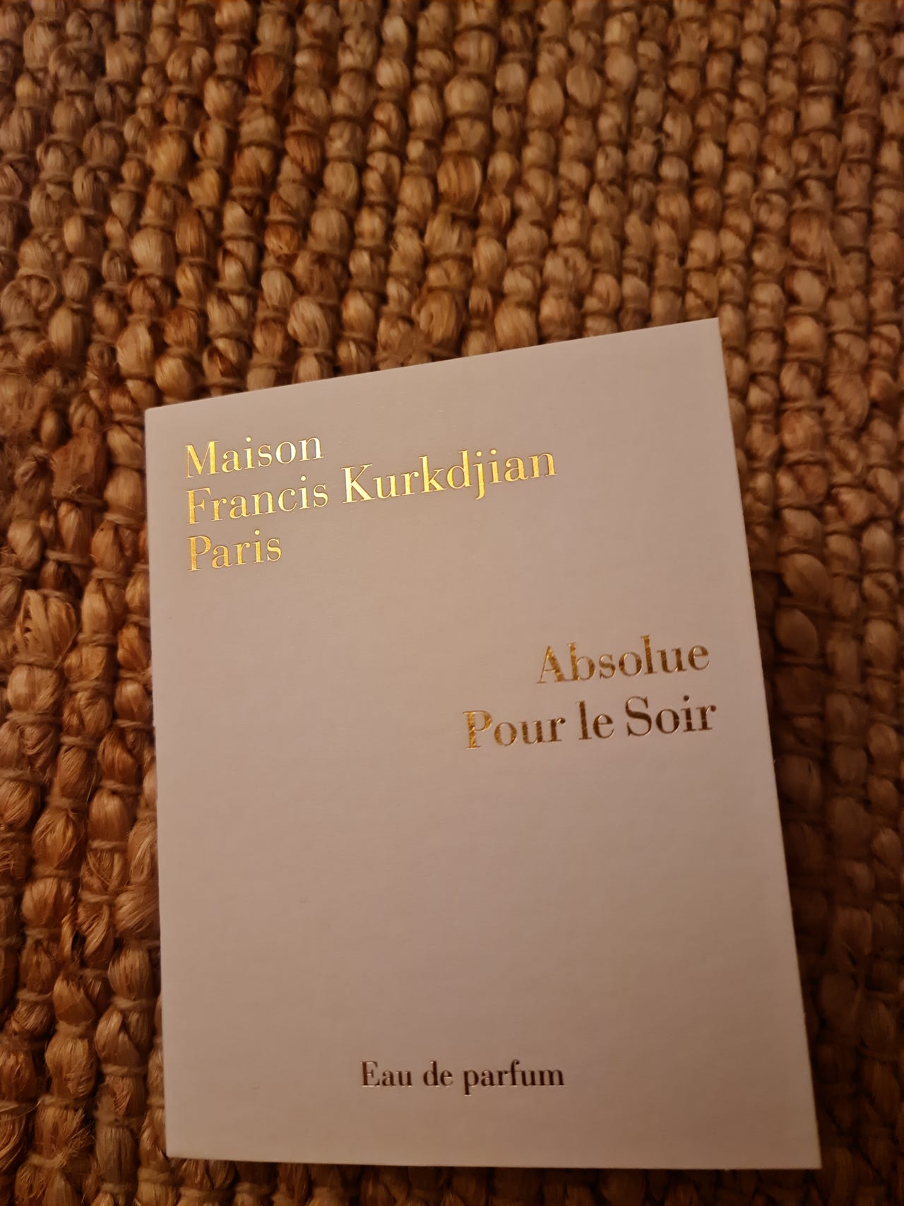 Le Matin Absolue Pour Le Soir Absolue Pour Le Matin ⋅ Eau De - Main Image