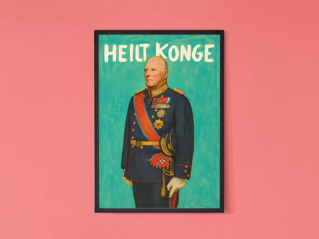 kong-harald-heilt-konge-kunst-trykk-a3-finn-torget