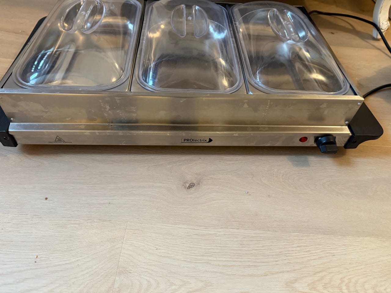 PROlectrix 3 Pan Buffet Server Elektrisk Rustfritt stål | FINN-torget