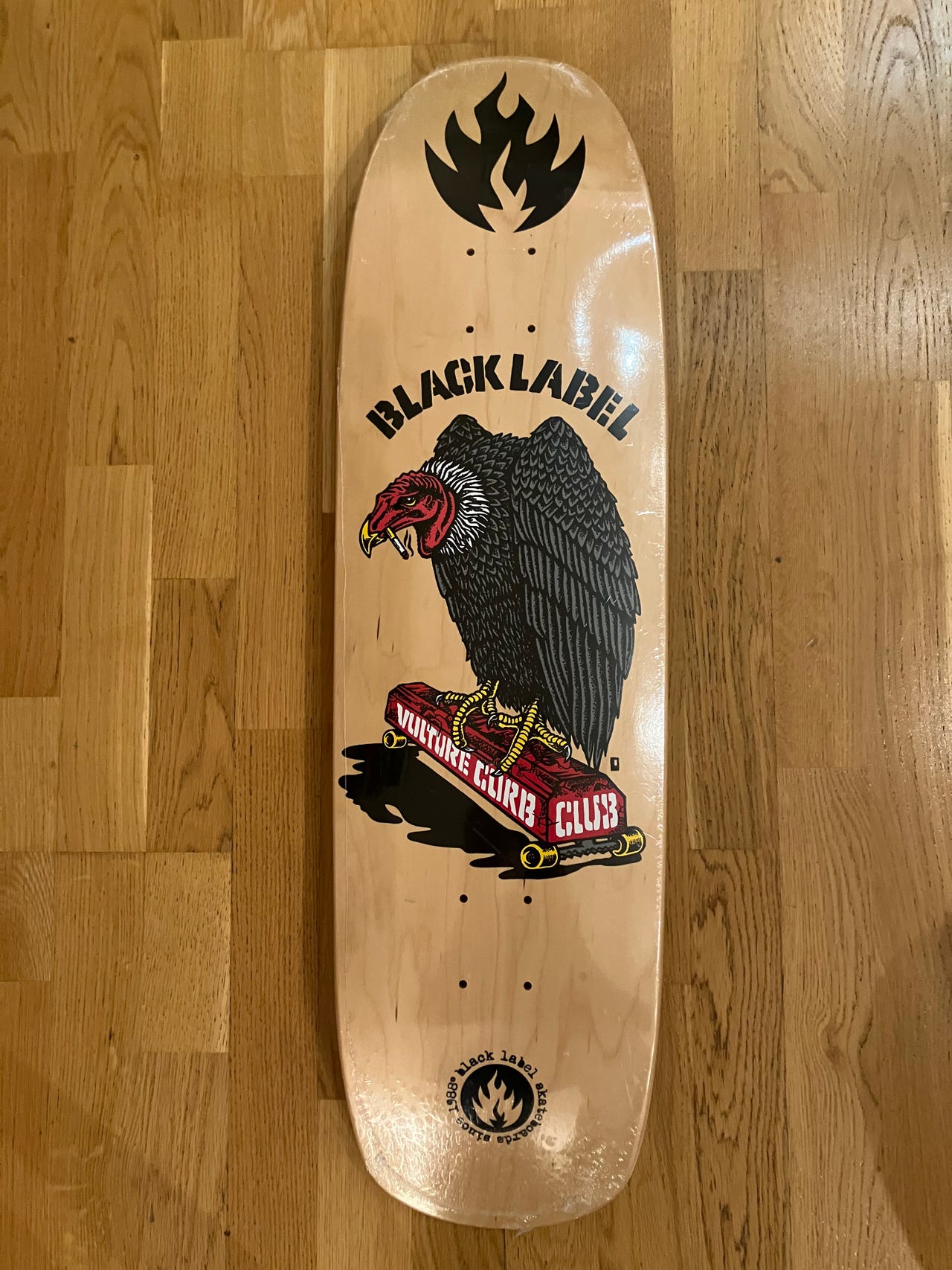 スケートボード BLACK LABEL VULTURE CURB CLUB 8.88 BLACK LABEL