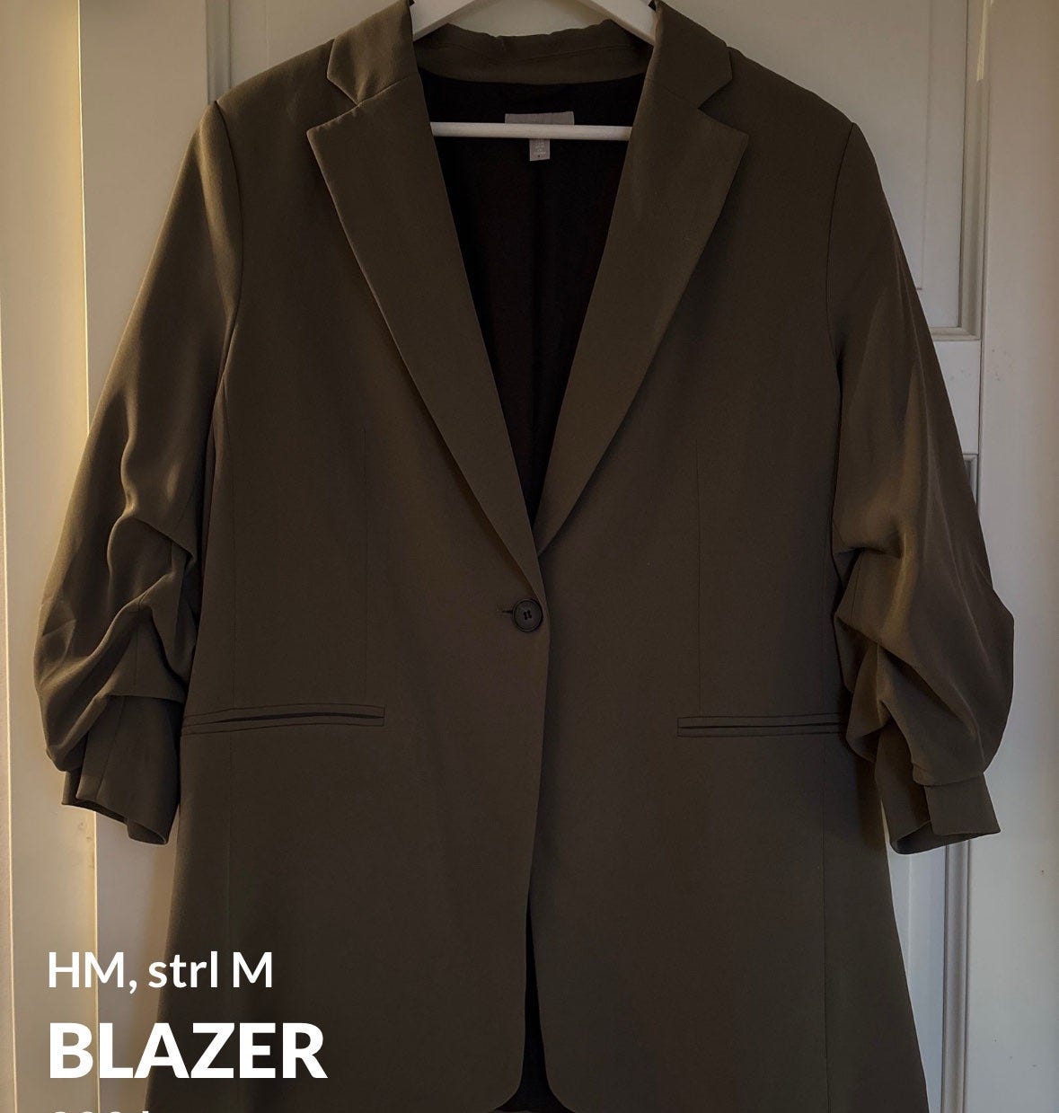 H&M Blazer Olivengrønn FINN-torget