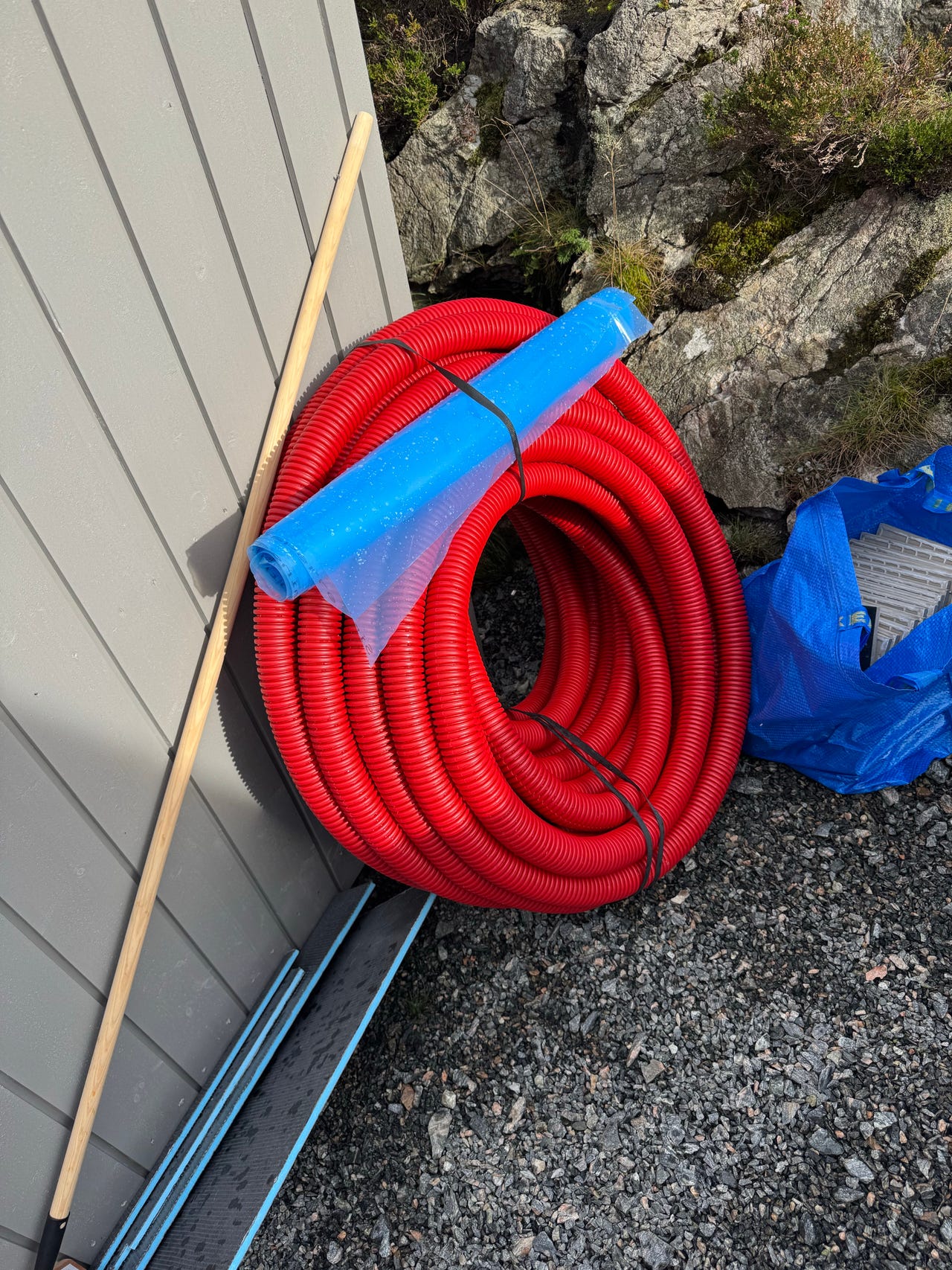 DV-Rør 50mm Rød, m/trekkesnor | FINN-torget