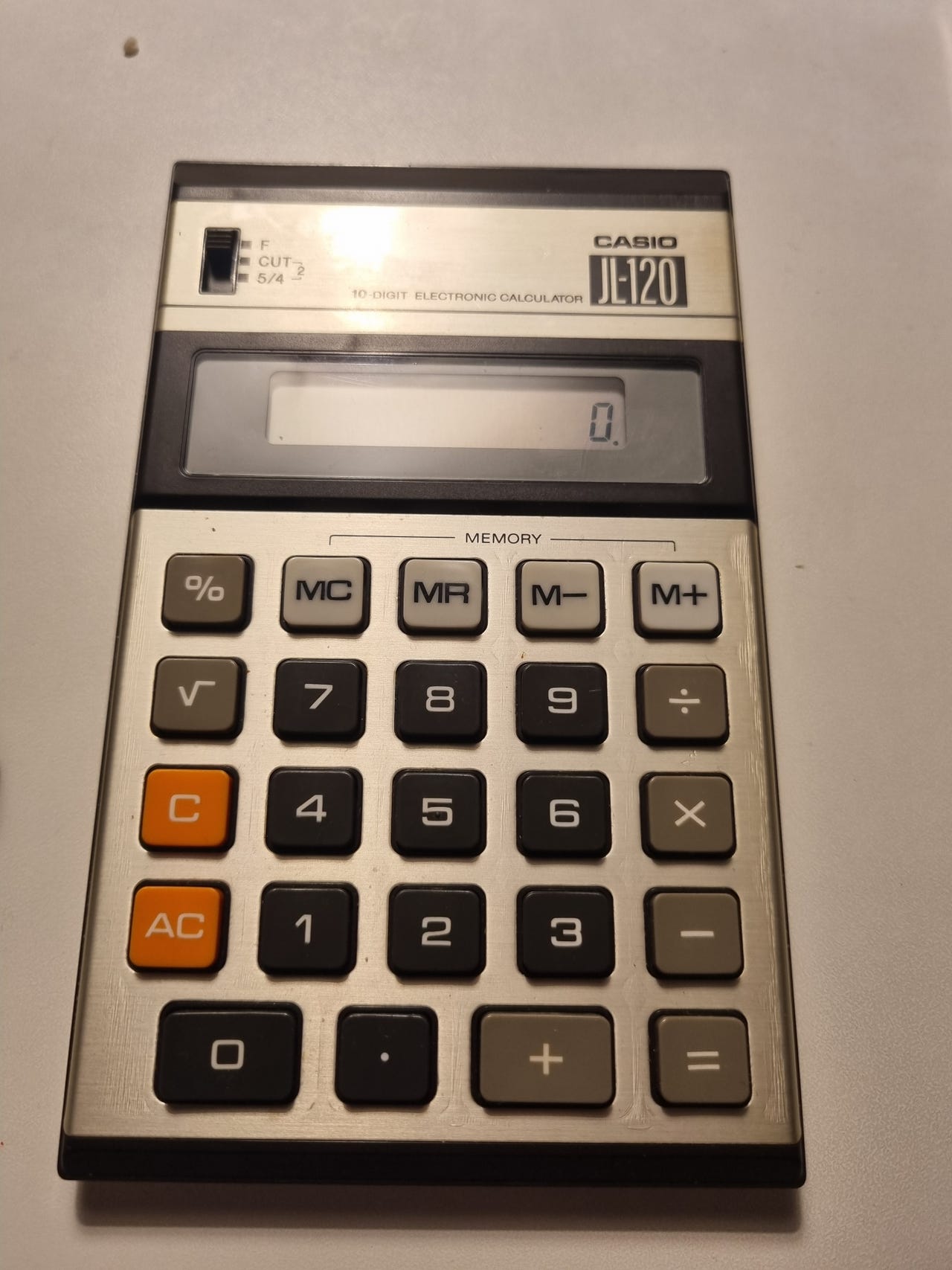 Casio JL-120 Elektronisk Kalkulator 10-sifret Hvit FINN-torget