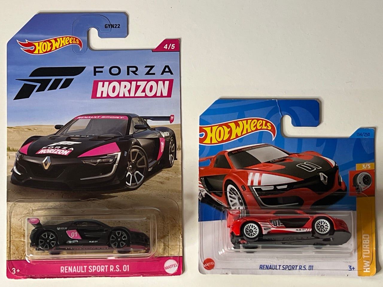 Hot Wheels Forza Horizon Renault Sport 01 pakke med biler