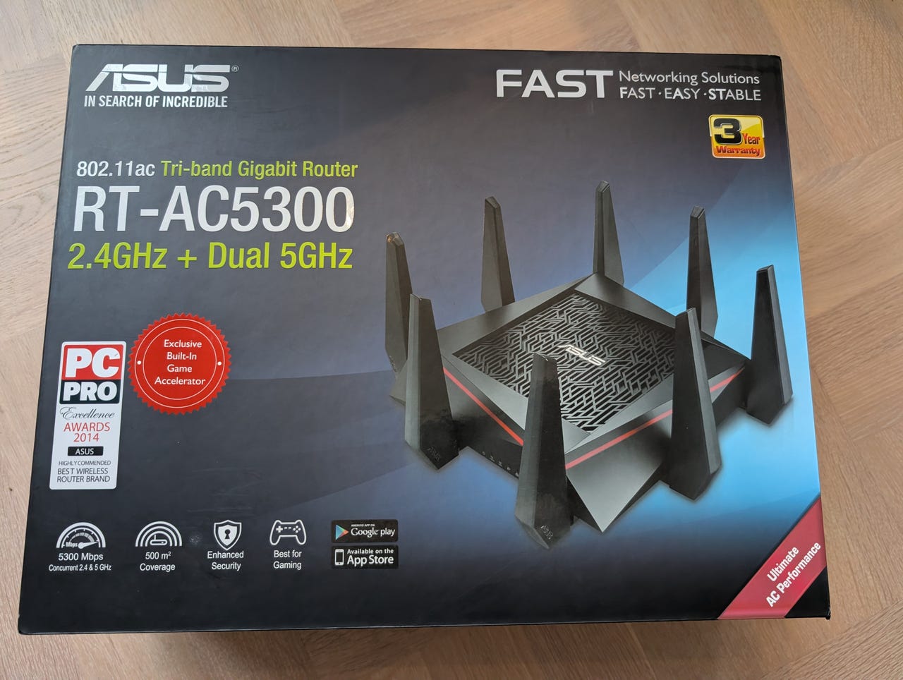 ASUS RT-AC5300 Tri-band Gigabit Router 5 GHz Dual 5 GHz | FINN-torget