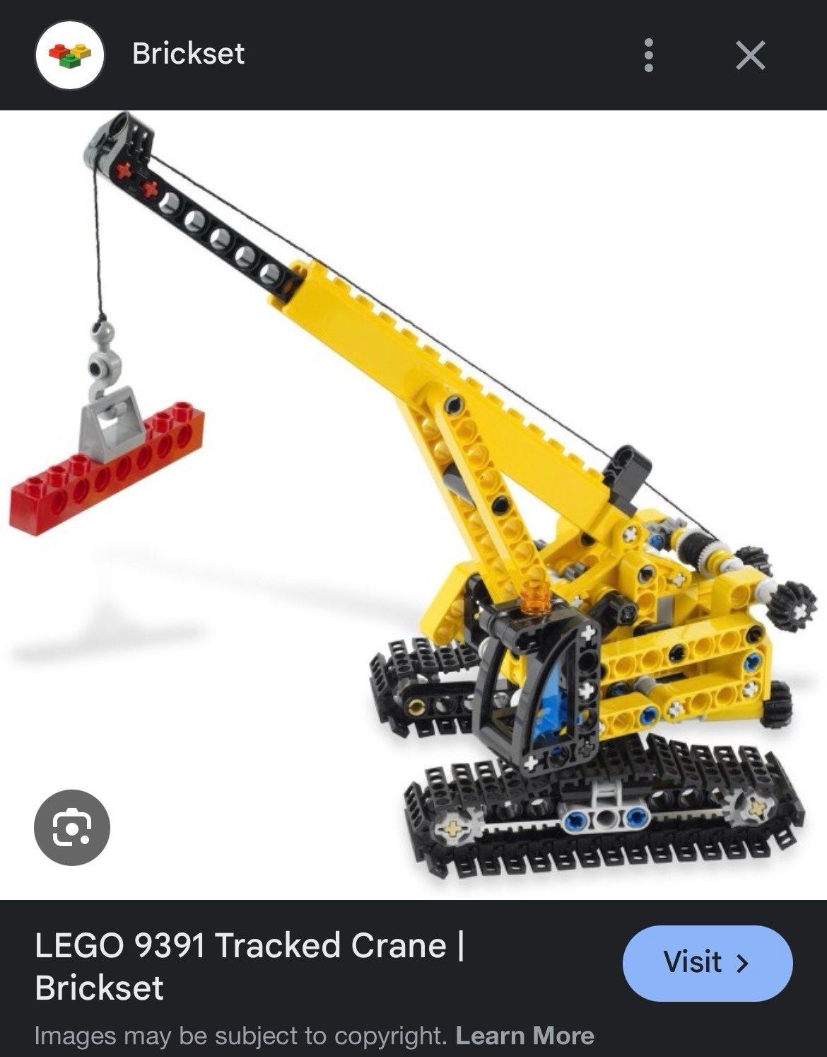 LEGO Technic Tracked Crane 9391 FINN-torget