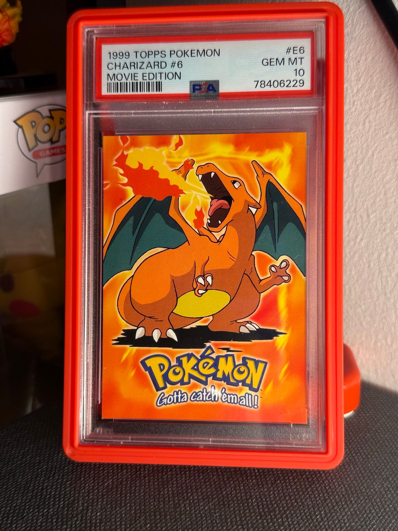 1999 Topps Pokemon Charizard #E6 PSA 10 | FINN-torget