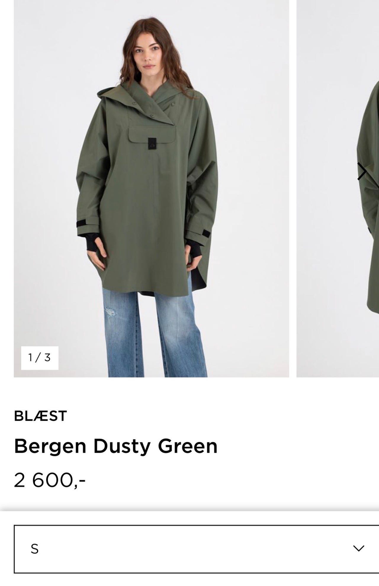 Blæst regnponcho str s | FINN-torget