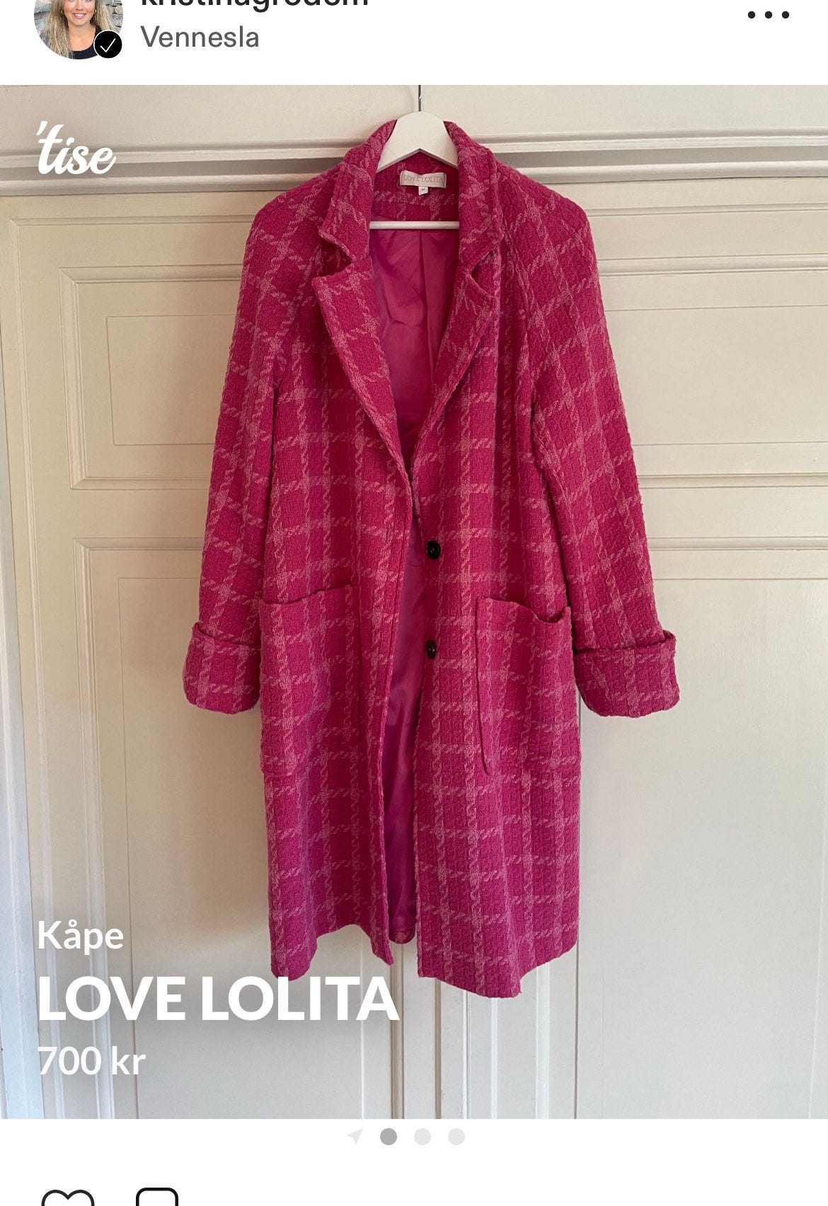 Love Lolita Kåpe Rosa Dame M | FINN-torget