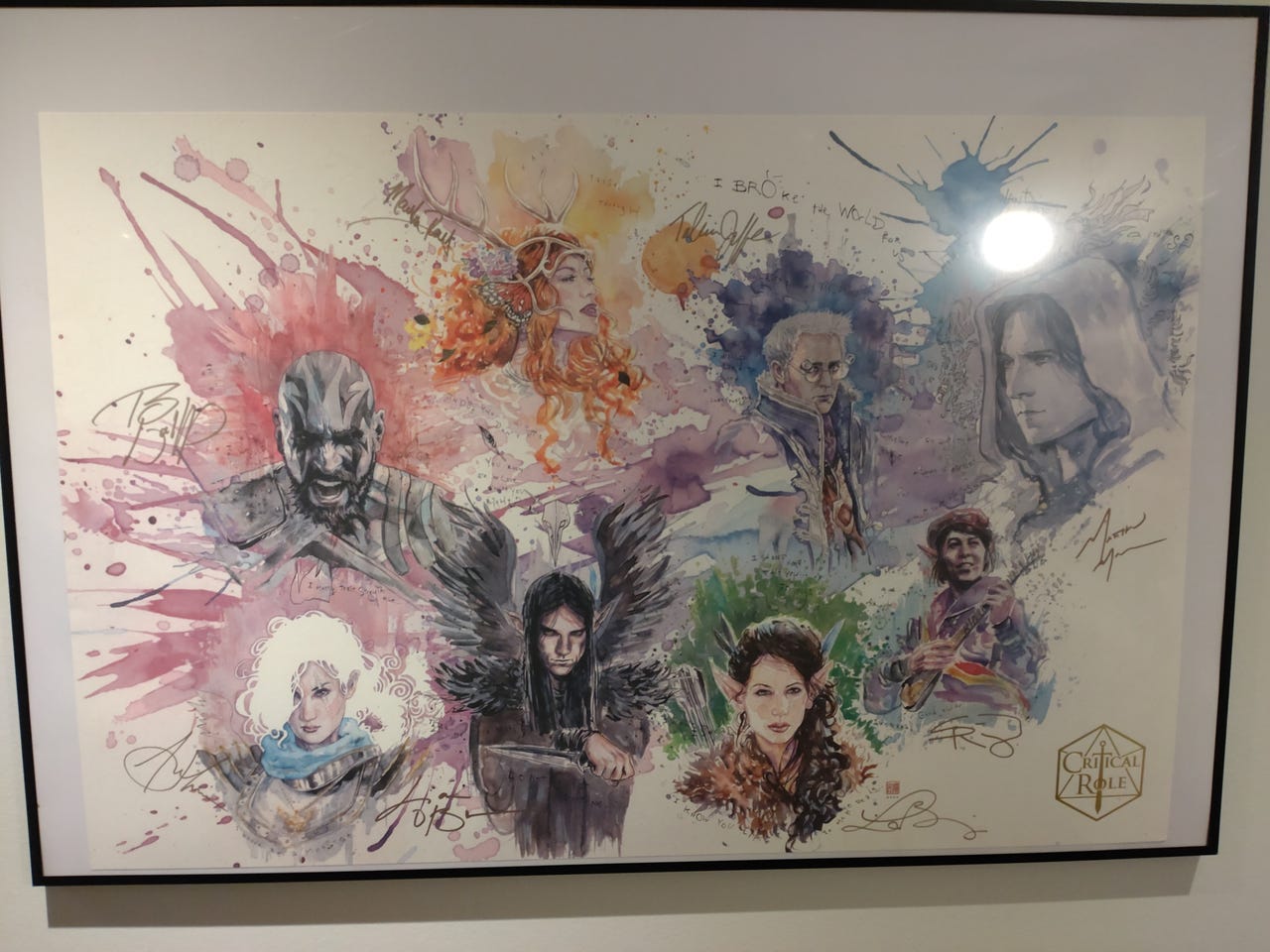 Critical Role signert 100th Episode plakat | FINN-torget